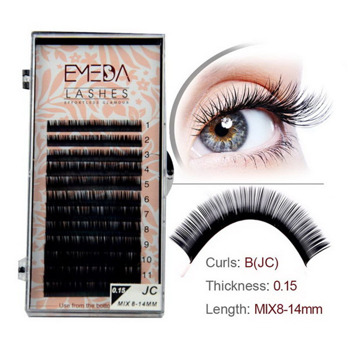 Matte Individual Lashes extension company JH084